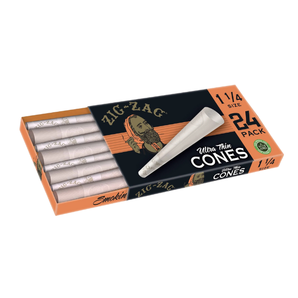 Zig Zag Cones / 1 1/4 24pk Ultra Thin